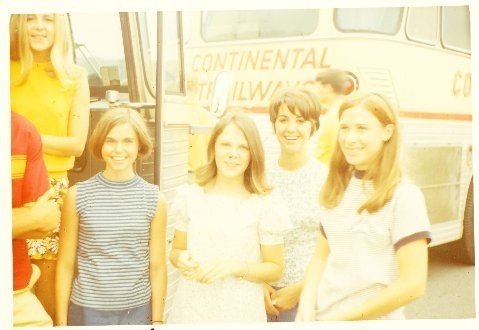 Janice Winter, Patsy Wheeler, Elise King, Martha Allen &  Susan Vining 
1969 Young Life Trip 
